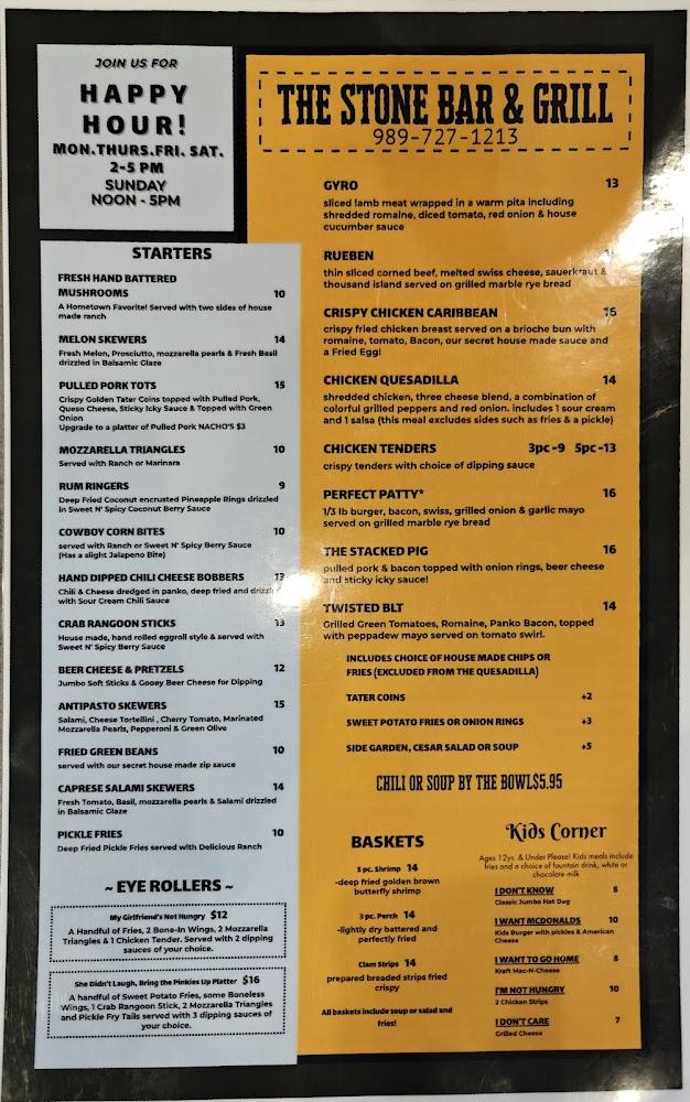 The Stone Bar & Grill Fresh Hand Battered Mushrooms